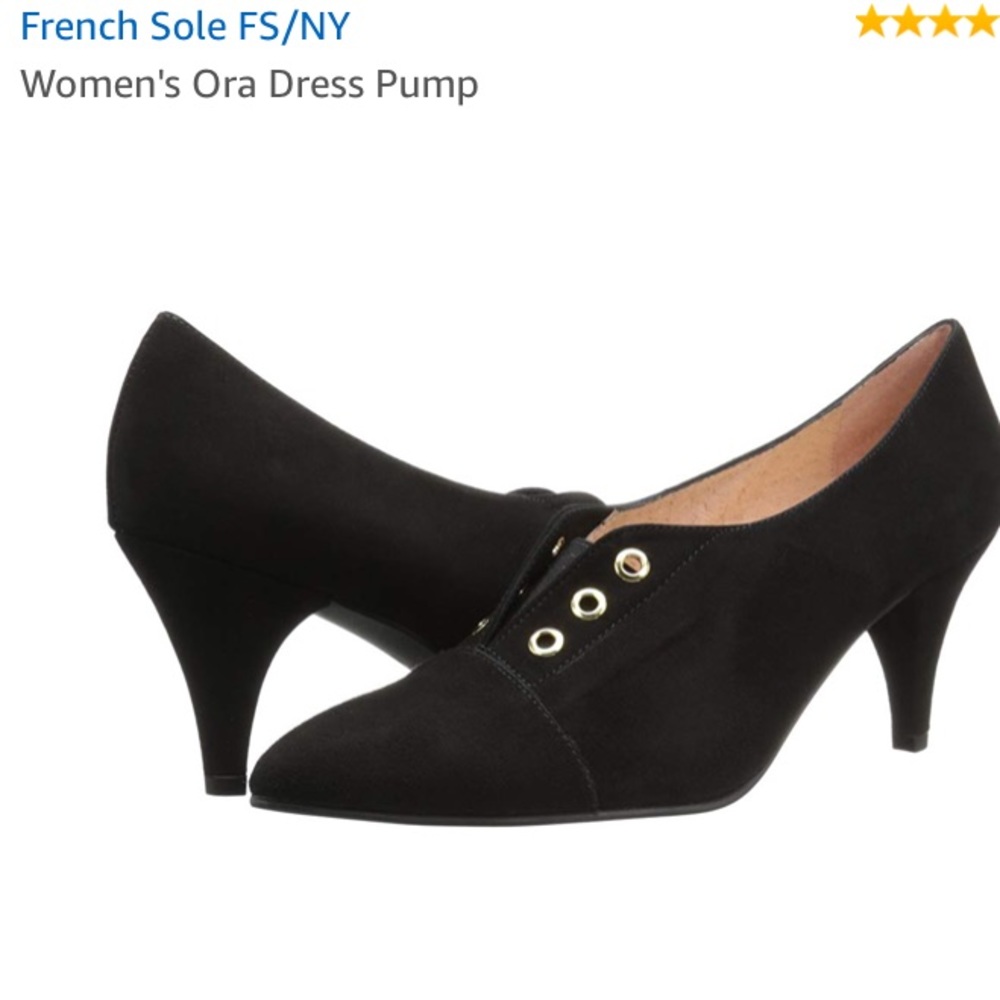 FRENCH SOLE FS/NY black heel size 8